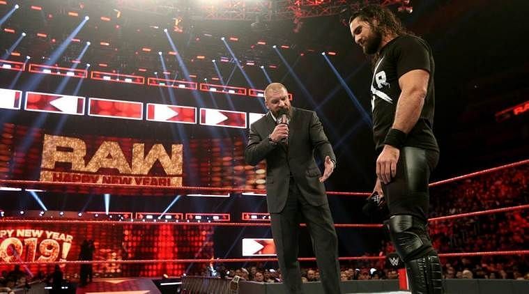 Triple H came out and confronted Seth Rollins accusing him to have